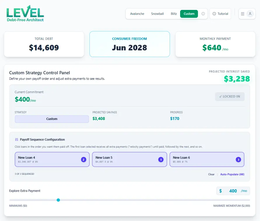 Screenshot 1 of Level Debt-Free Architect