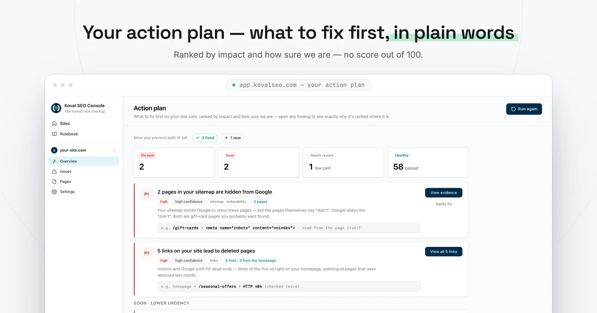 Screenshot 2 of Koval SEO Console