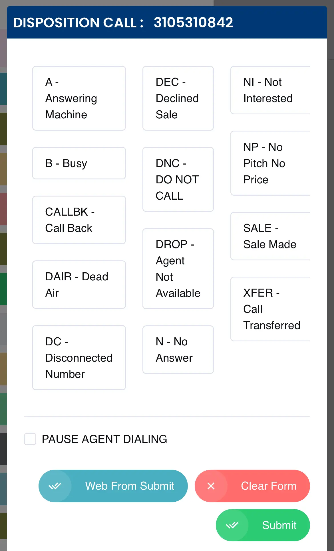 Screenshot 2 of Browser Based Mobile Dialer