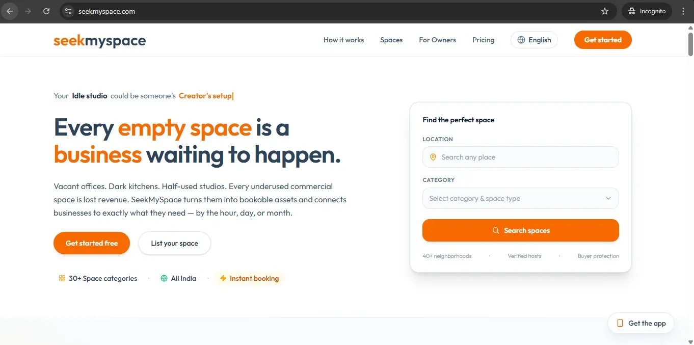 Screenshot 1 of SeekMySpace