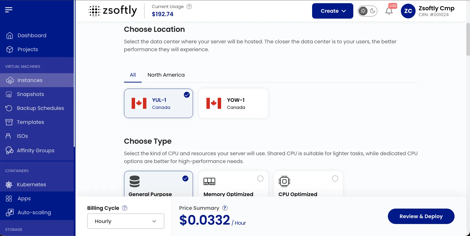 Screenshot 3 of ZSoftly Cloud Platform