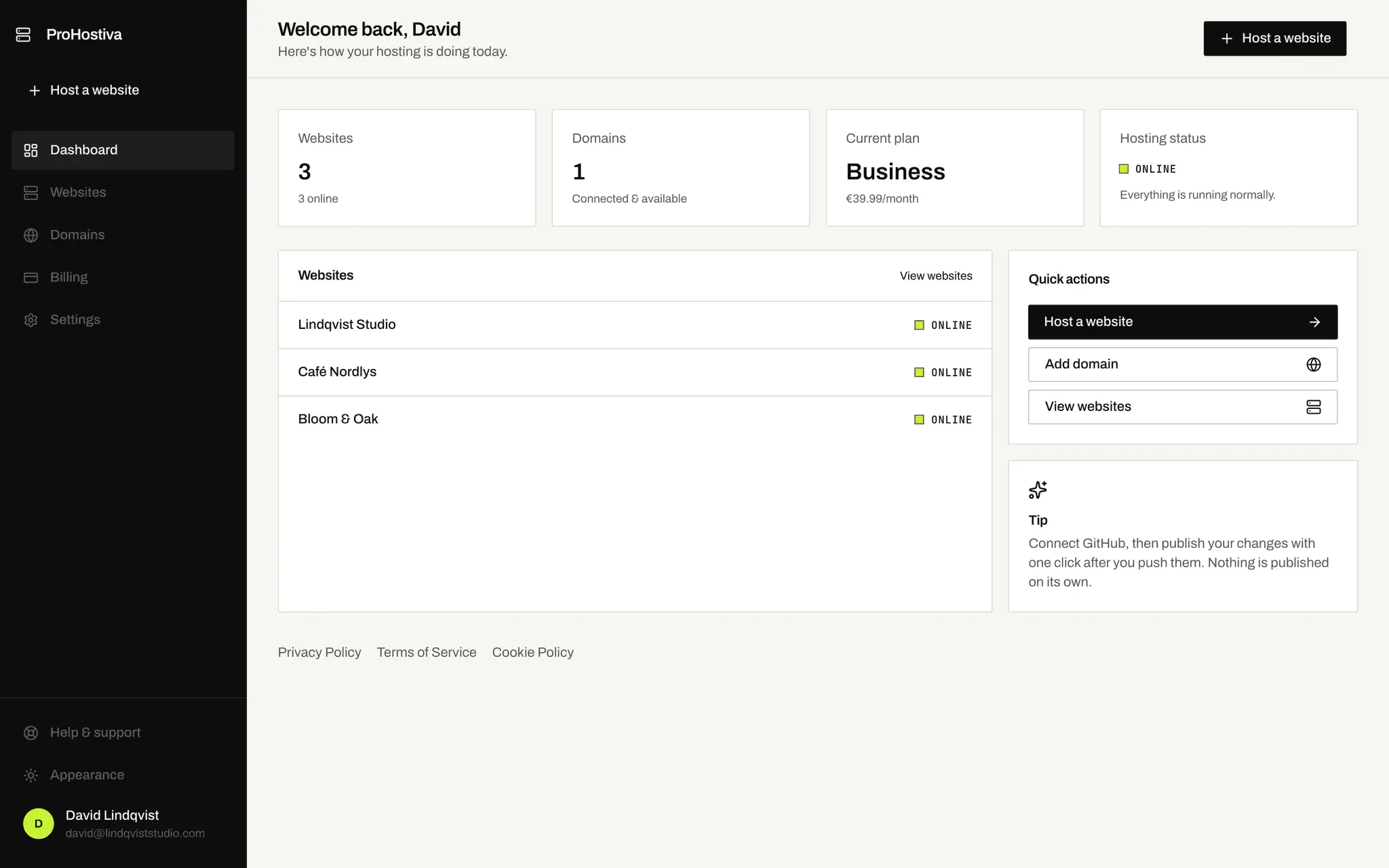 Screenshot 4 of ProHostiva