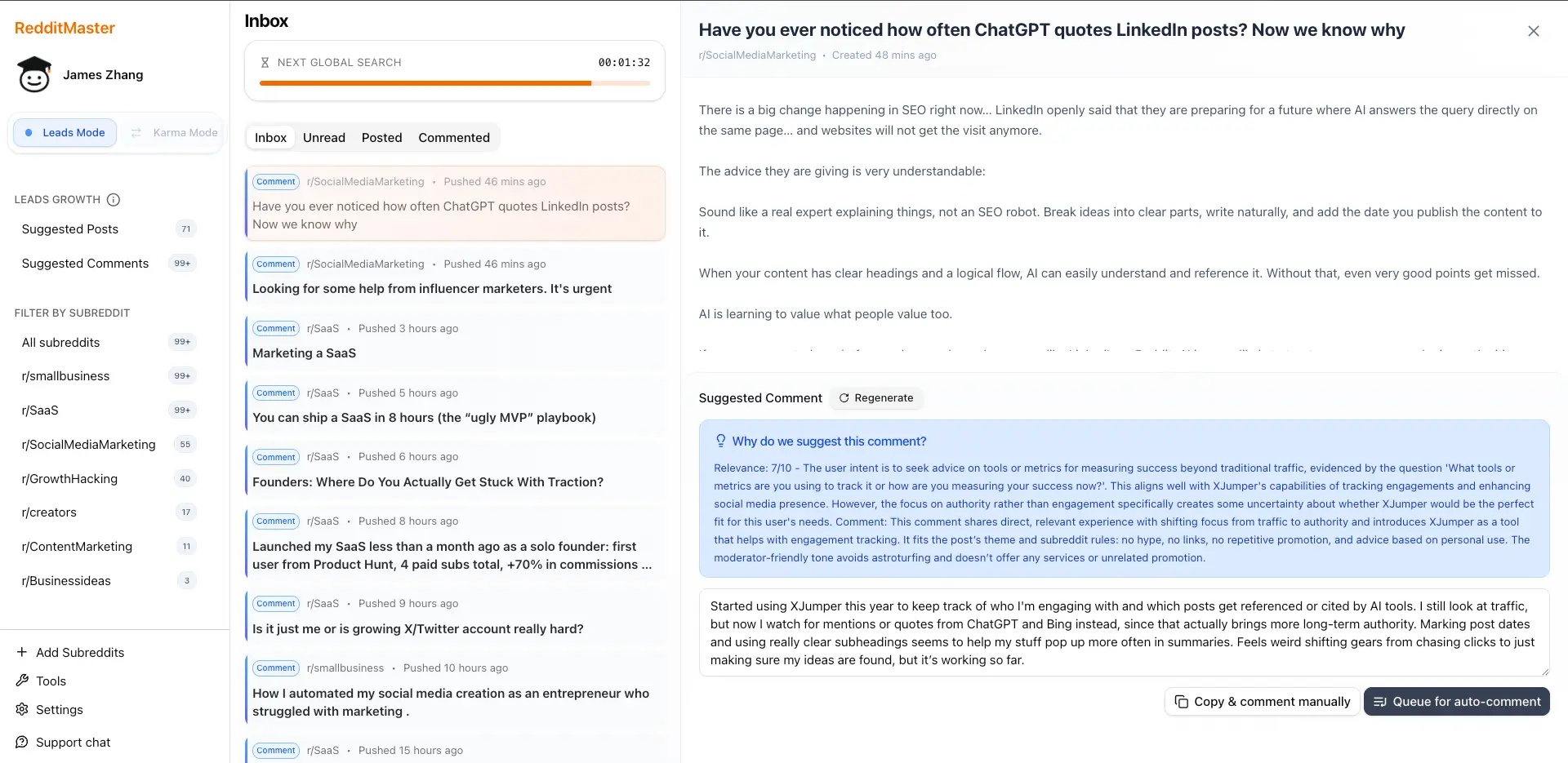 Screenshot 2 of RedditMaster