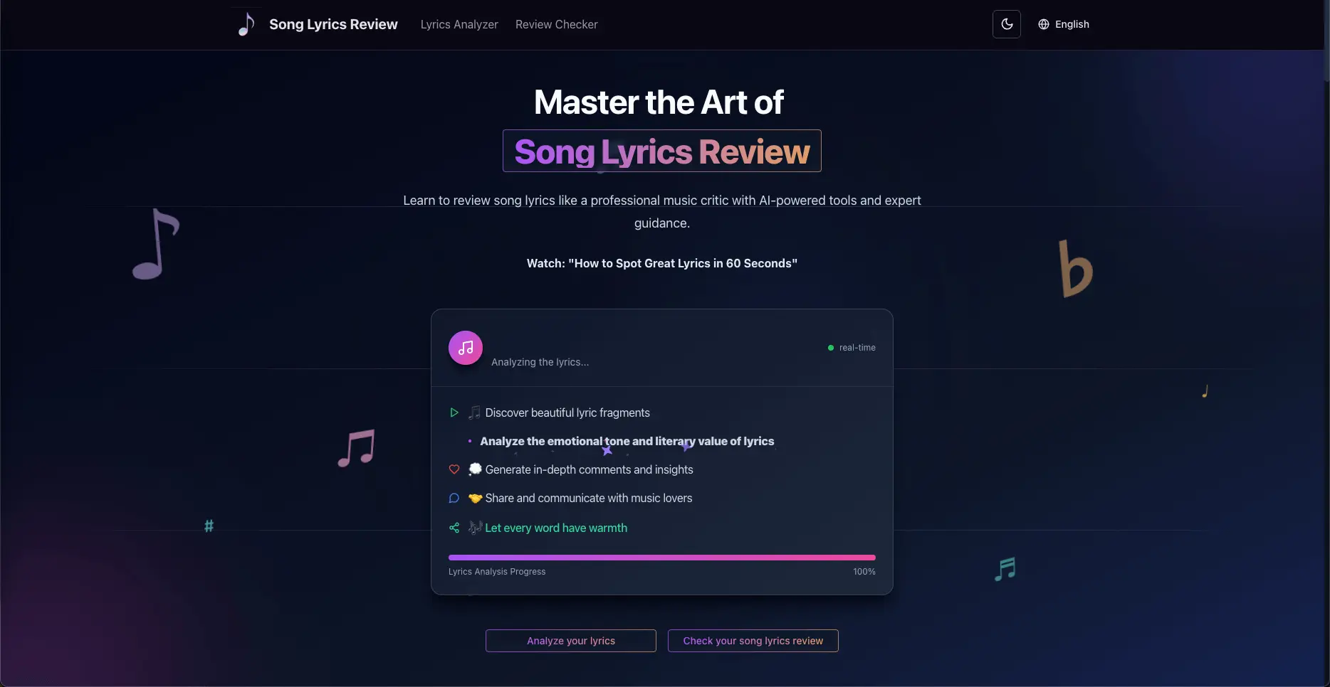 Screenshot 4 of Song Lyrics Review