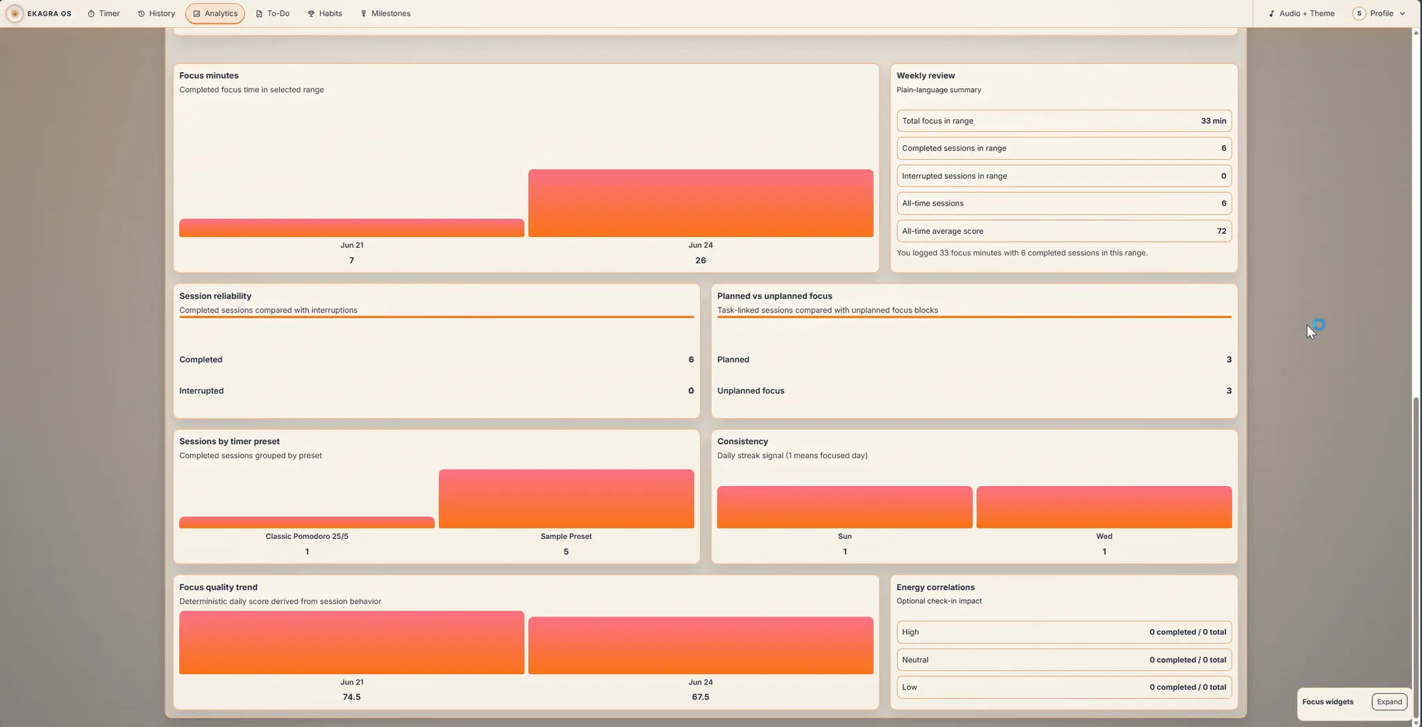 Screenshot 3 of Ekagra OS