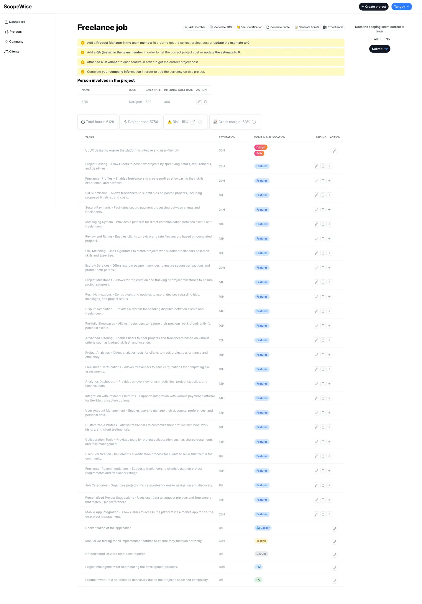 Screenshot 3 of ScopeWise