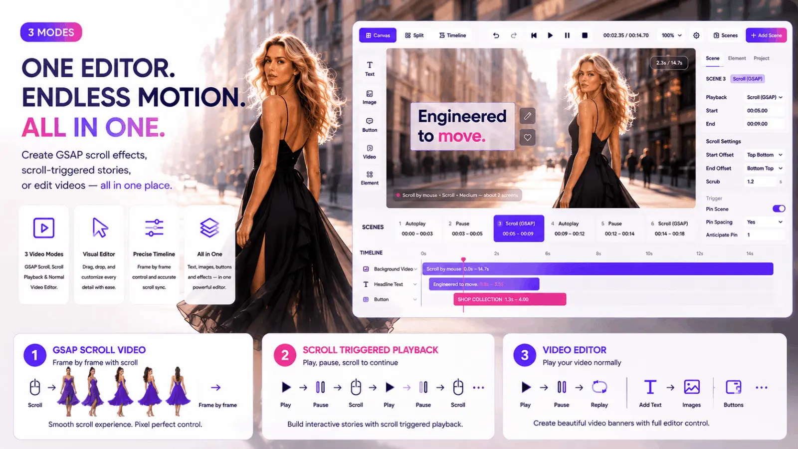 Screenshot 1 of Motion Hero: Gsap Shopify Video Player