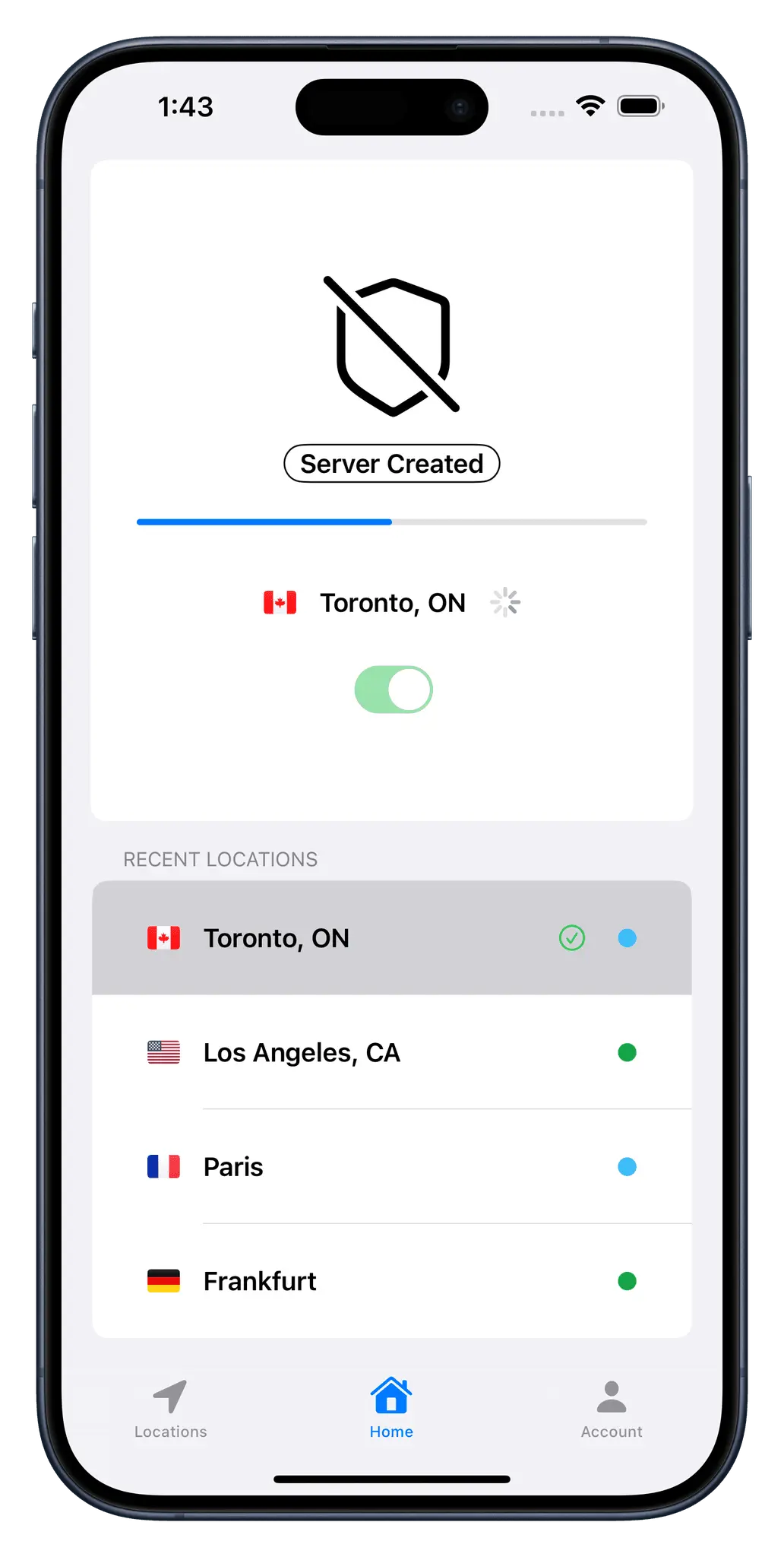 Screenshot 2 of Serverless VPN - UpVPN