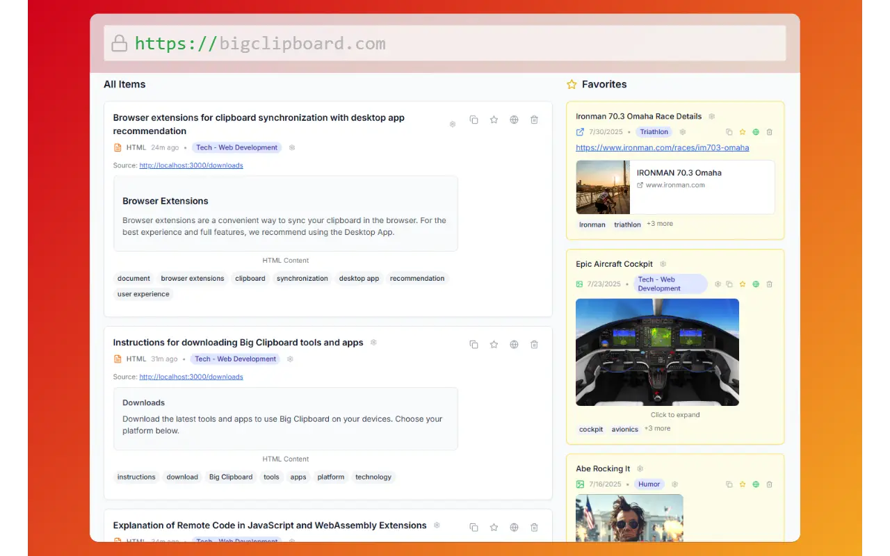 Screenshot 2 of Big Clipboard
