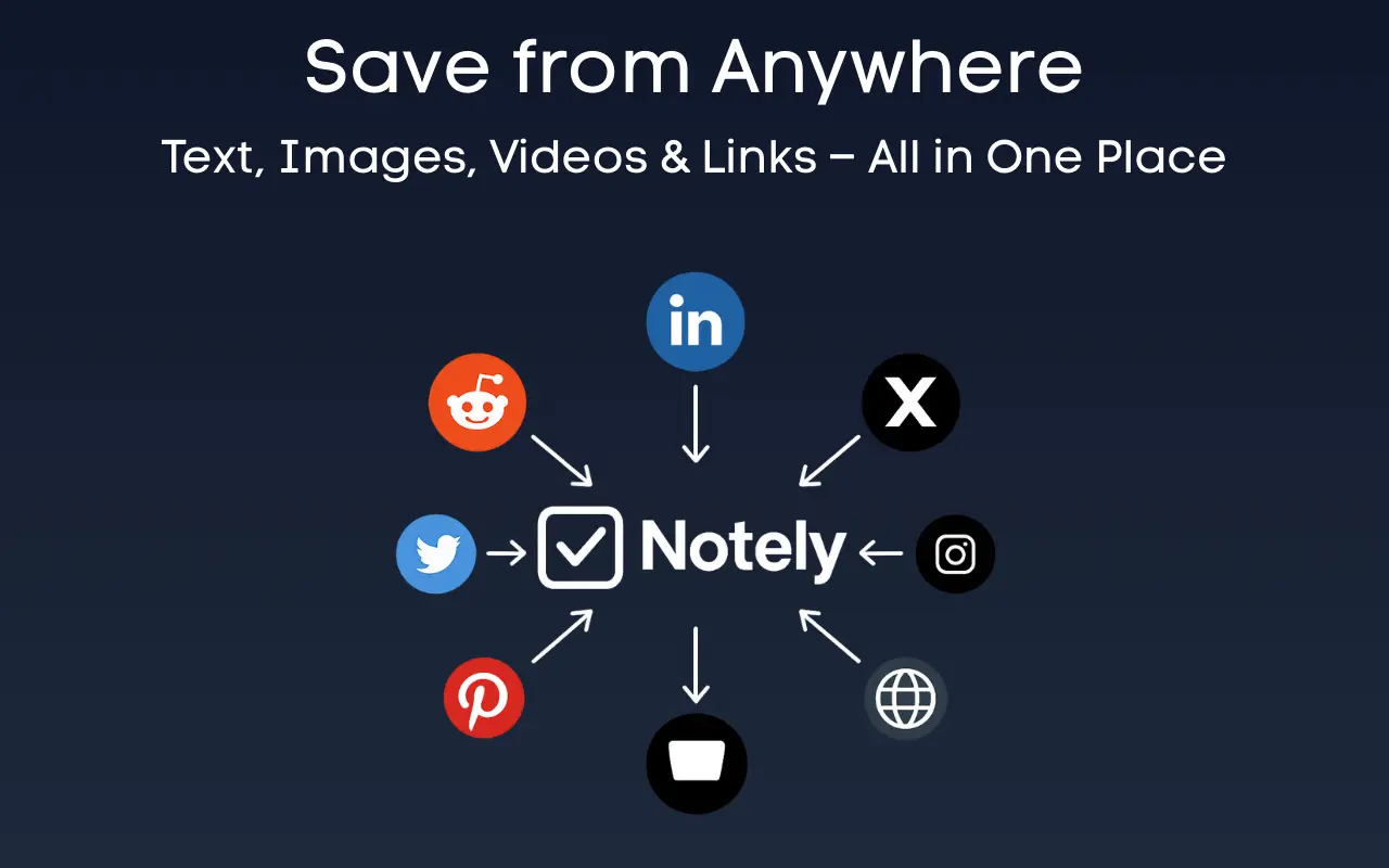 Screenshot 2 of Notely Social - Click. Save. Remember.