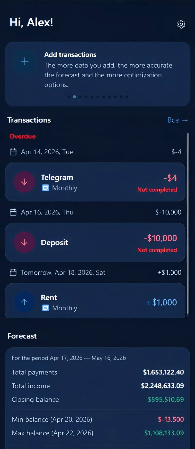 Screenshot 2 of NotiFin
