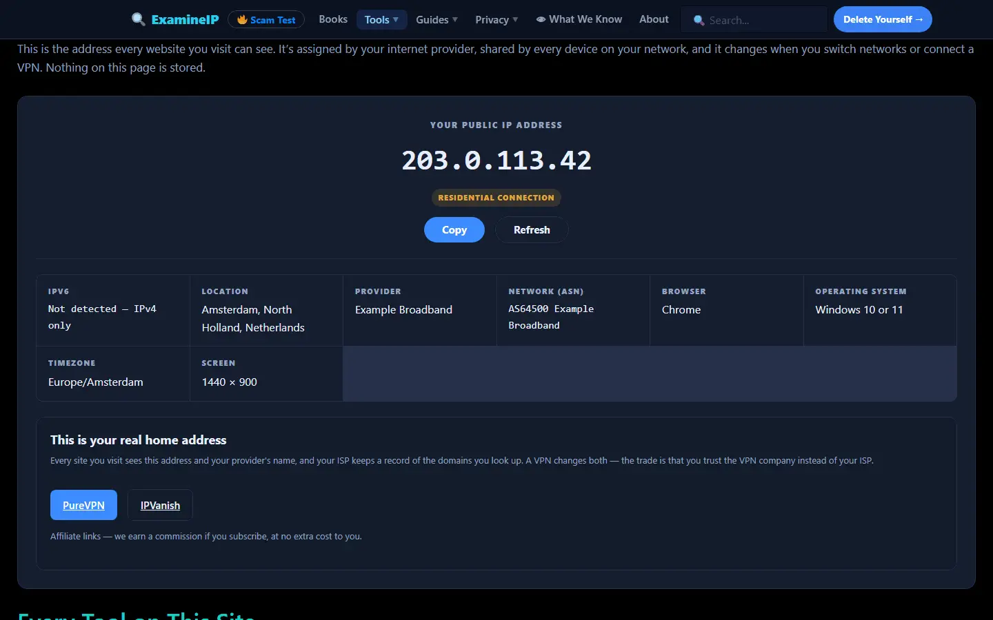 Screenshot 1 of Examine IP