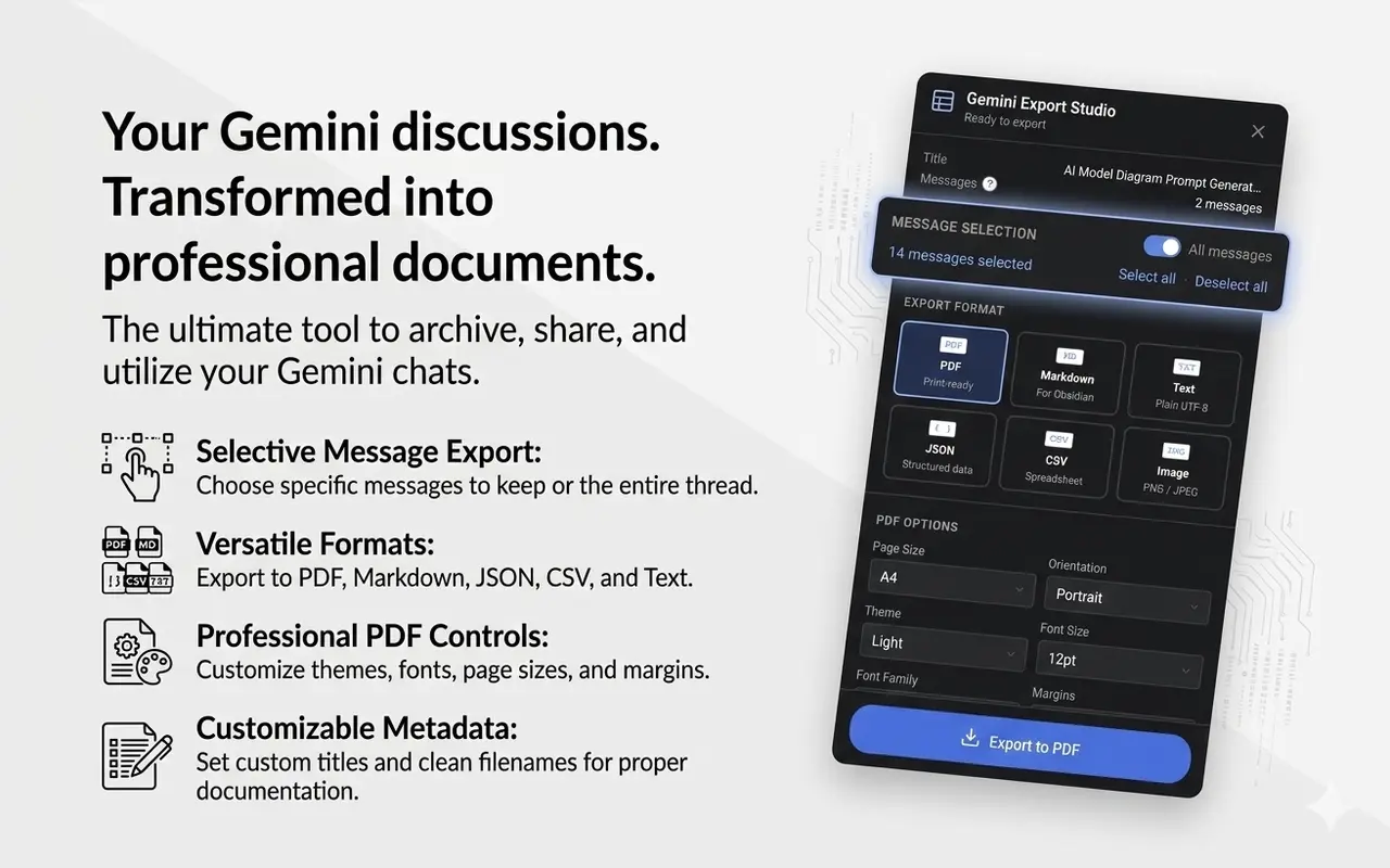 Screenshot 4 of Gemini Export Studio