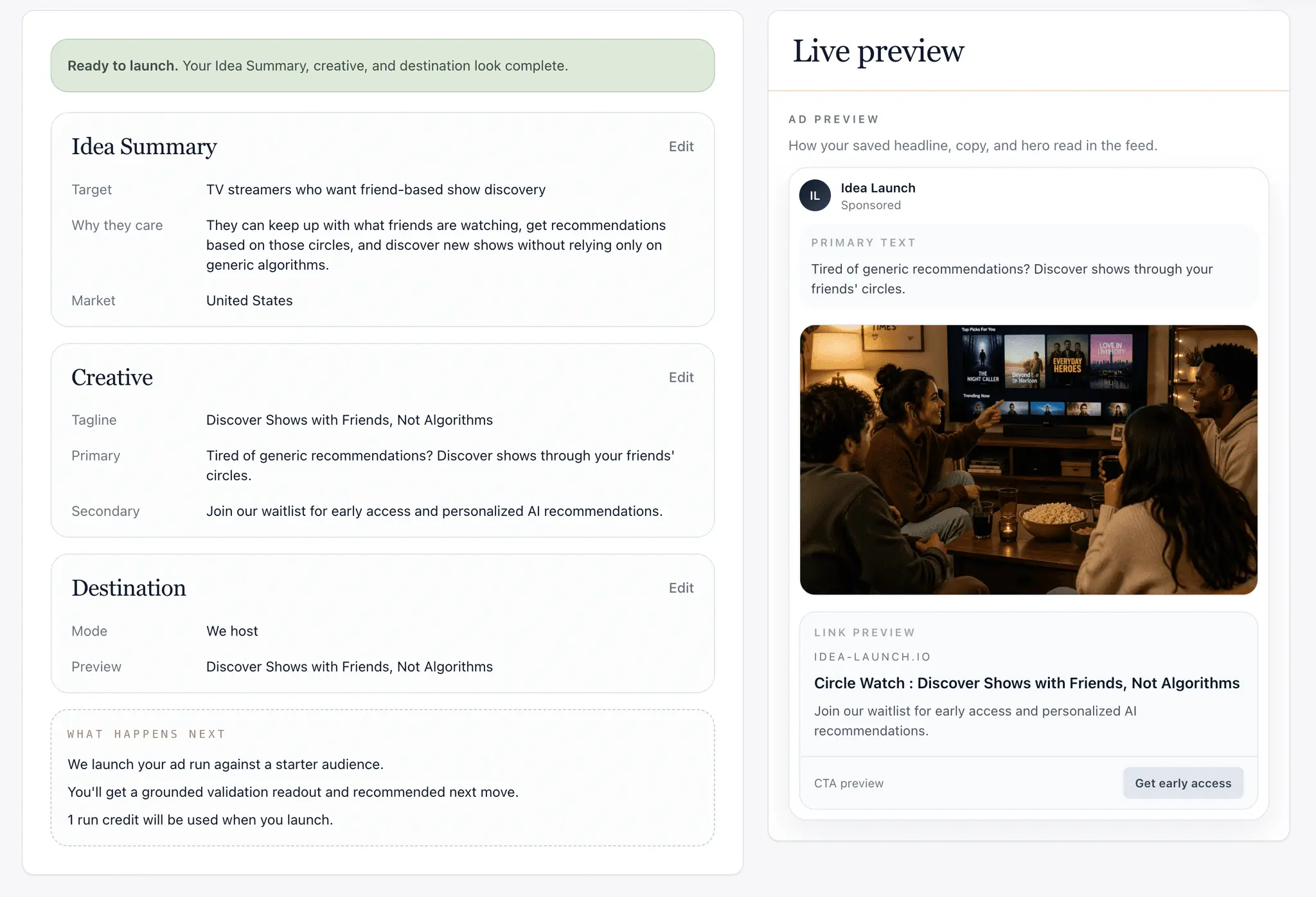 Screenshot 4 of Idea Launch
