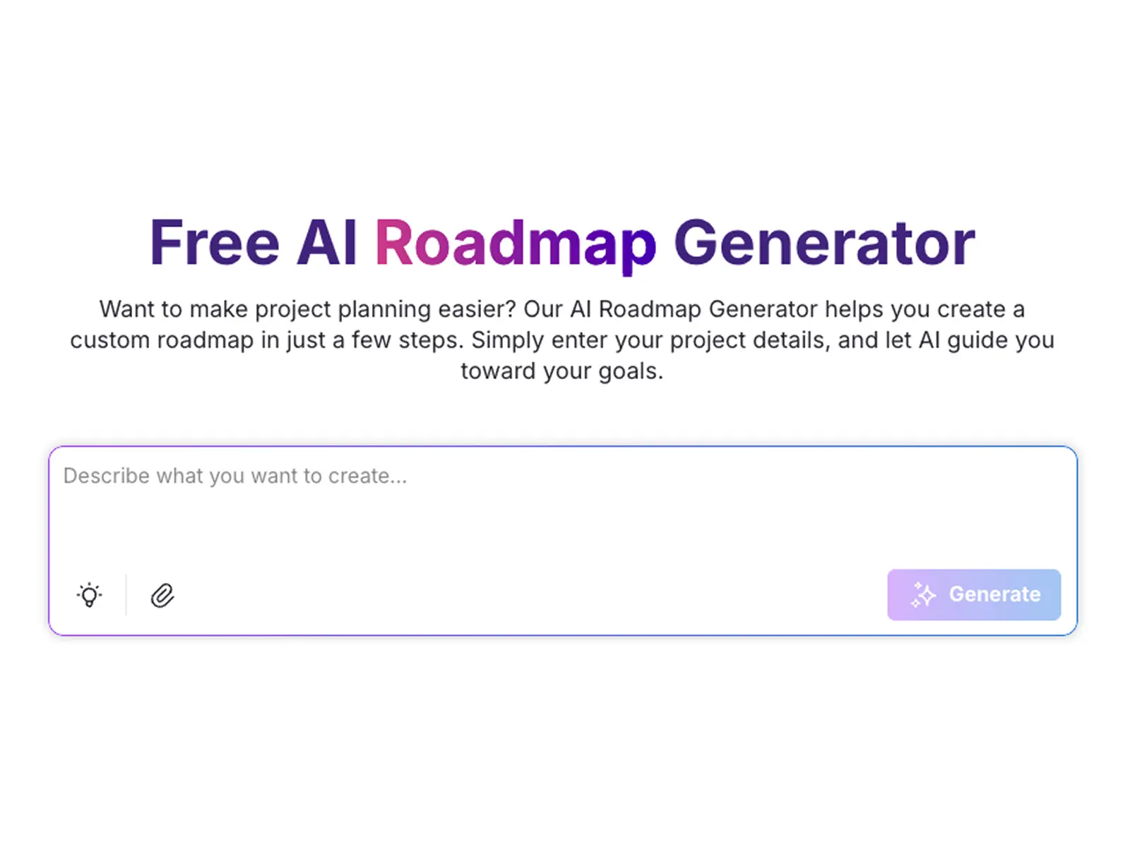 Screenshot 2 of AI Roadmap Generator