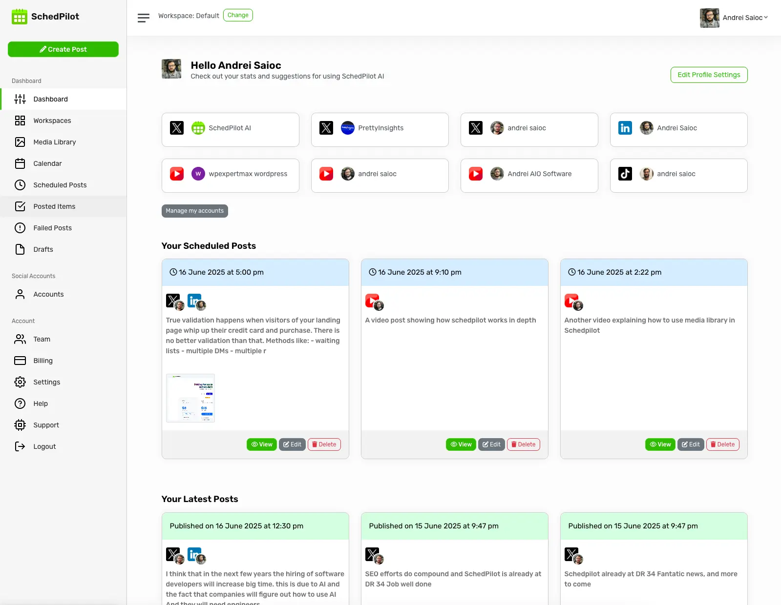 Screenshot 1 of SchedPilot