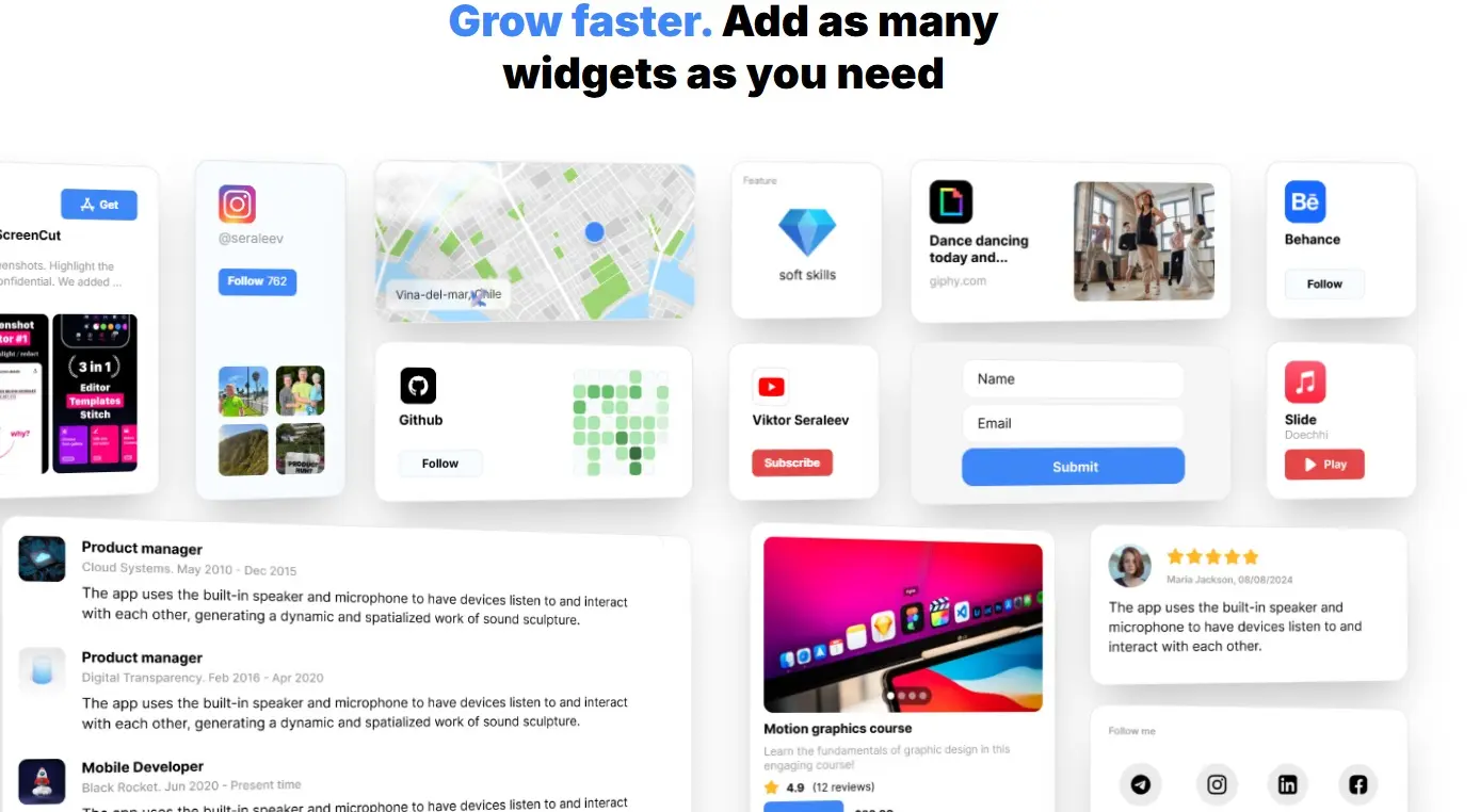 Screenshot 2 of Link in Bio Builder — Typelink
