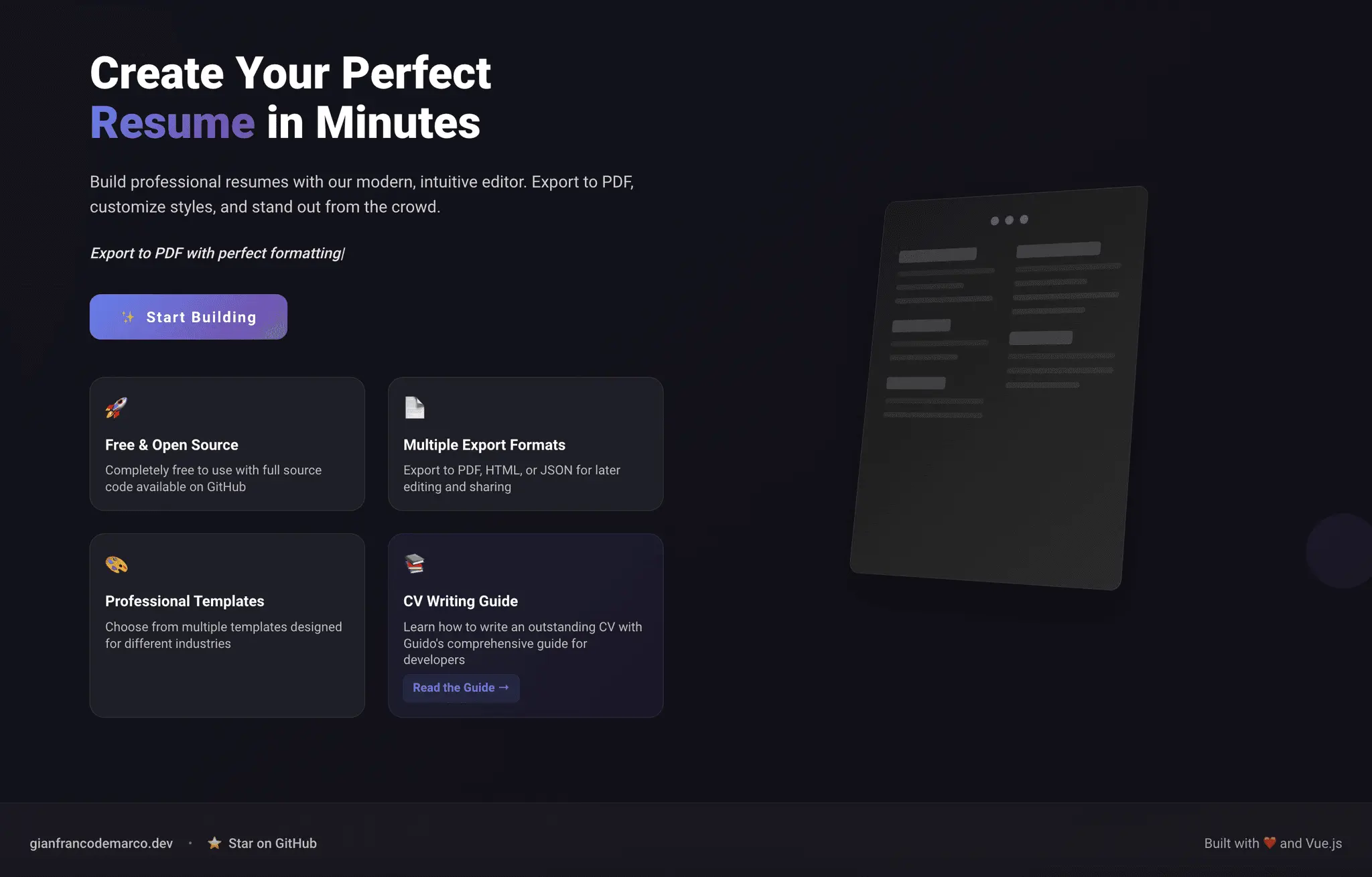Screenshot 3 of Resume Builder
