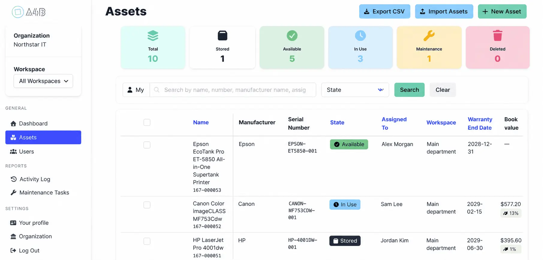 Screenshot 1 of A4B CMMS