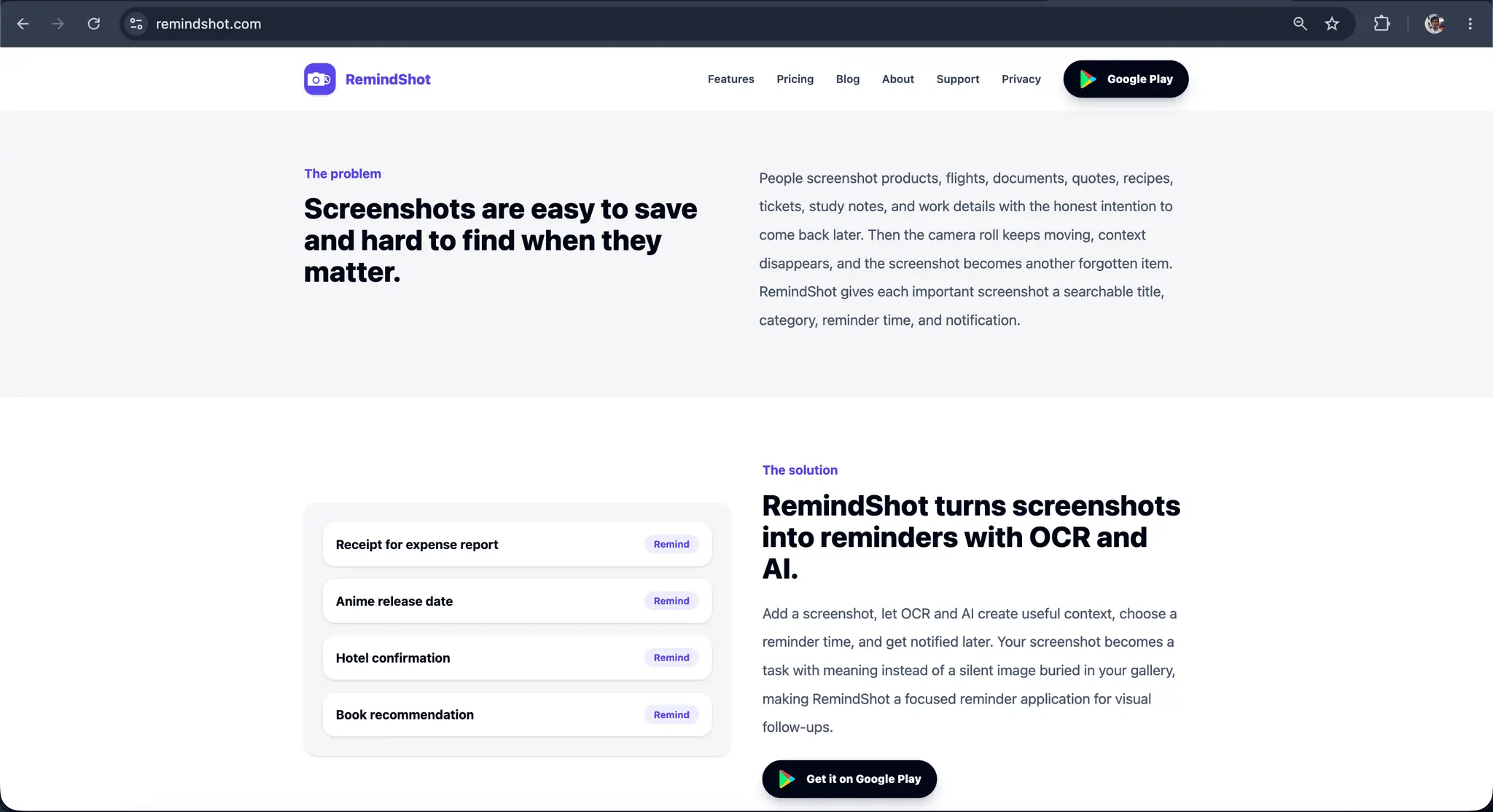 Screenshot 3 of RemindShot