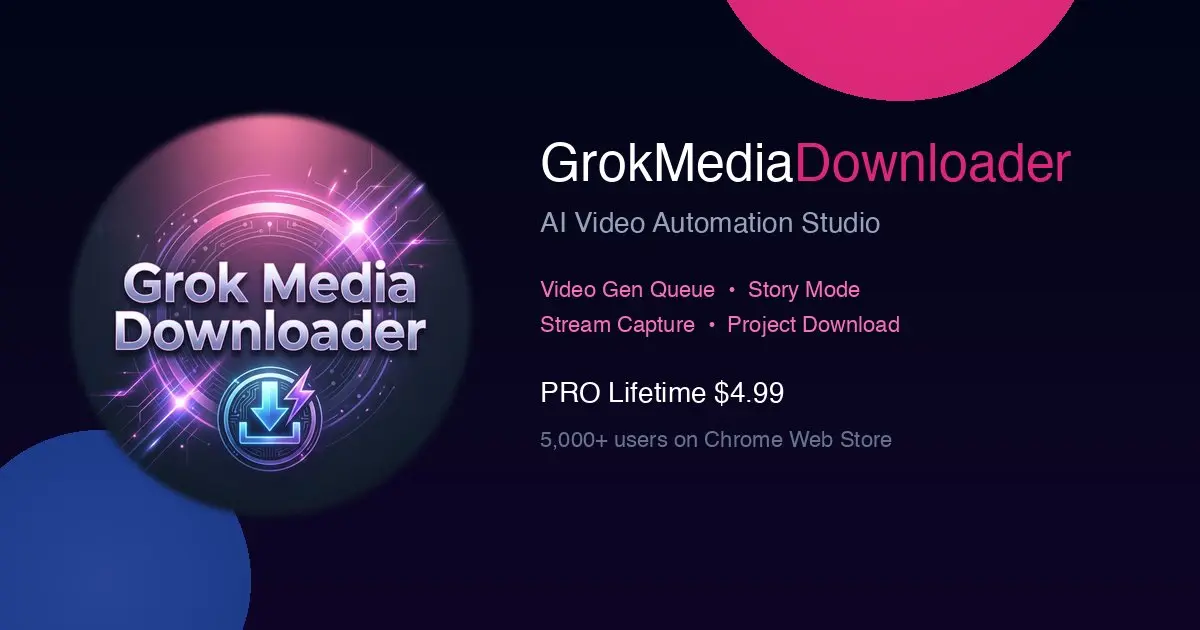 Screenshot 1 of Grok Media Downloader