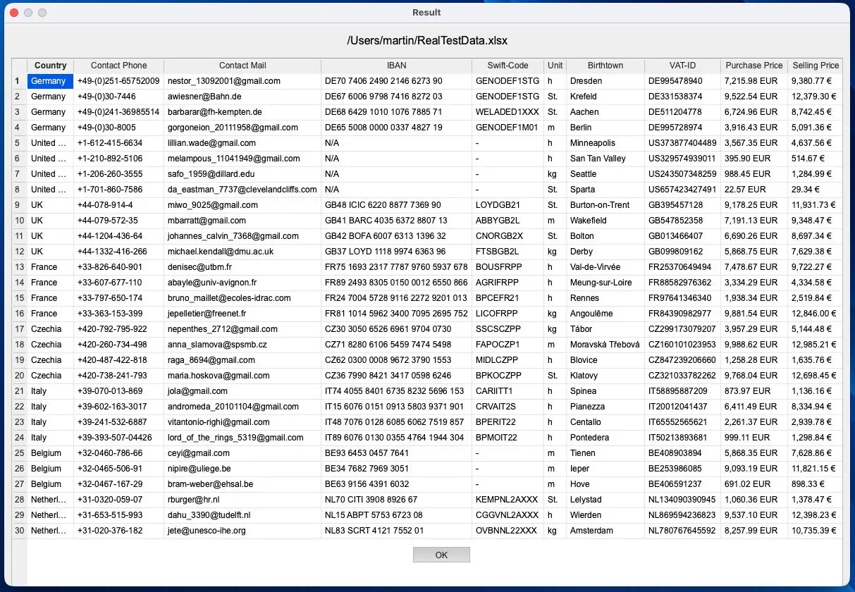 Screenshot 8 of RealTestData