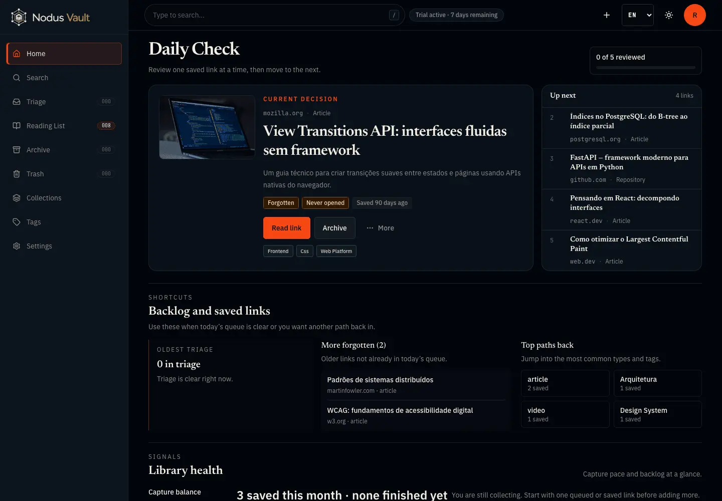 Screenshot 1 of Nodus Vault