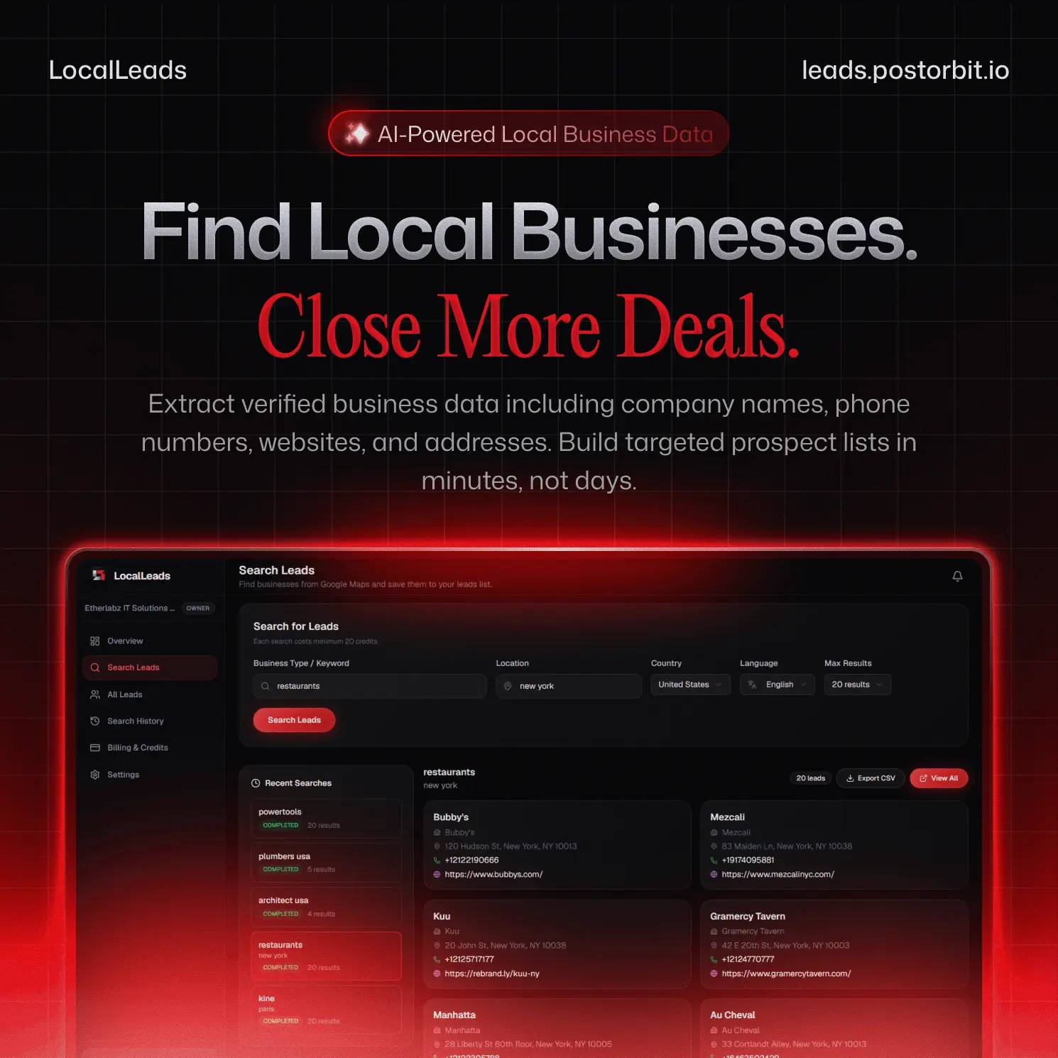 Screenshot 10 of LocalLeads By Postorbit