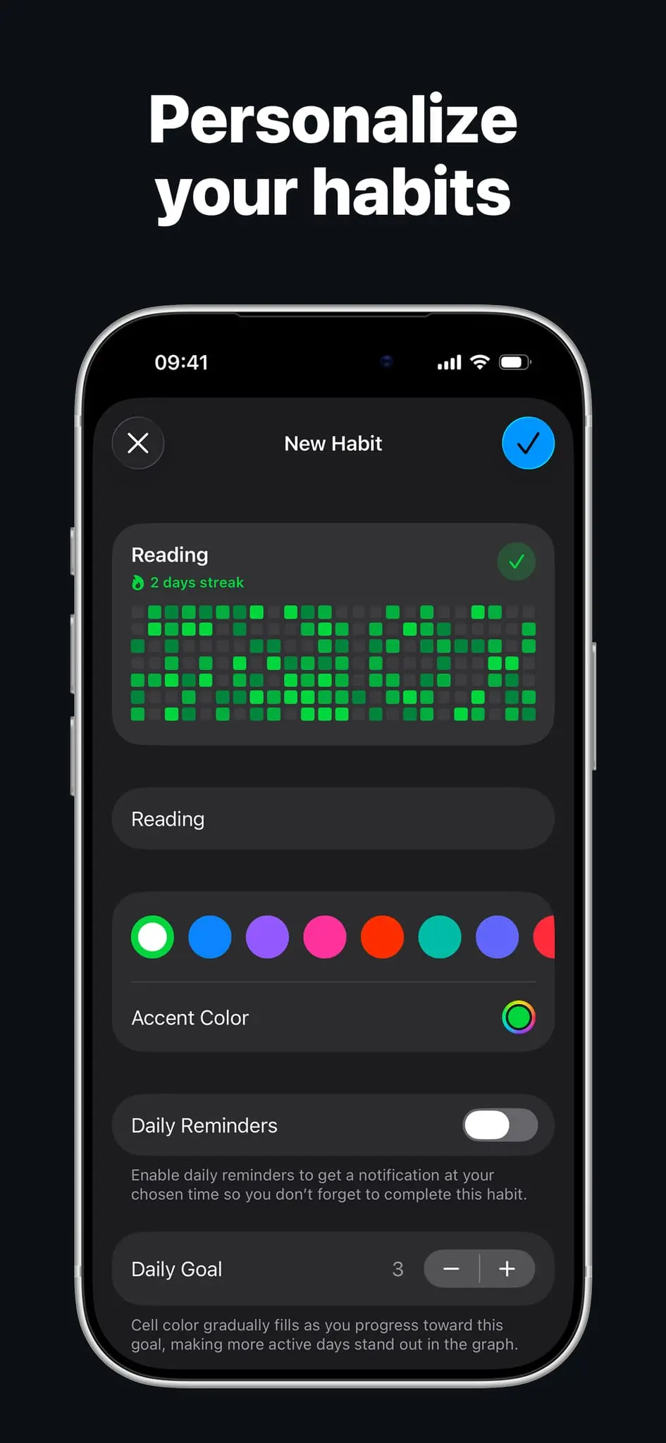 Screenshot 1 of Habit Tracker - Completer