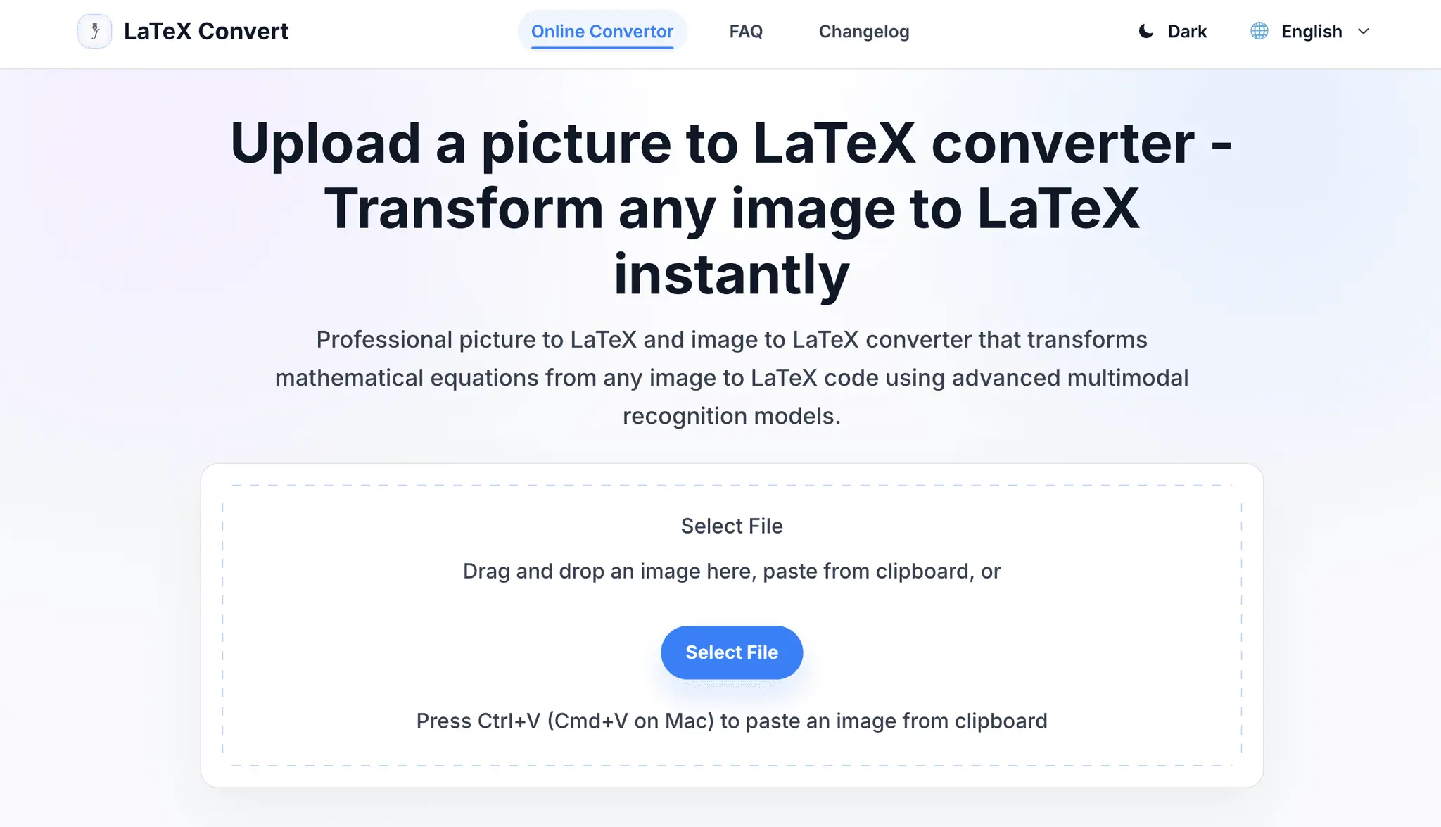 Screenshot 2 of Picture to LaTeX Converter