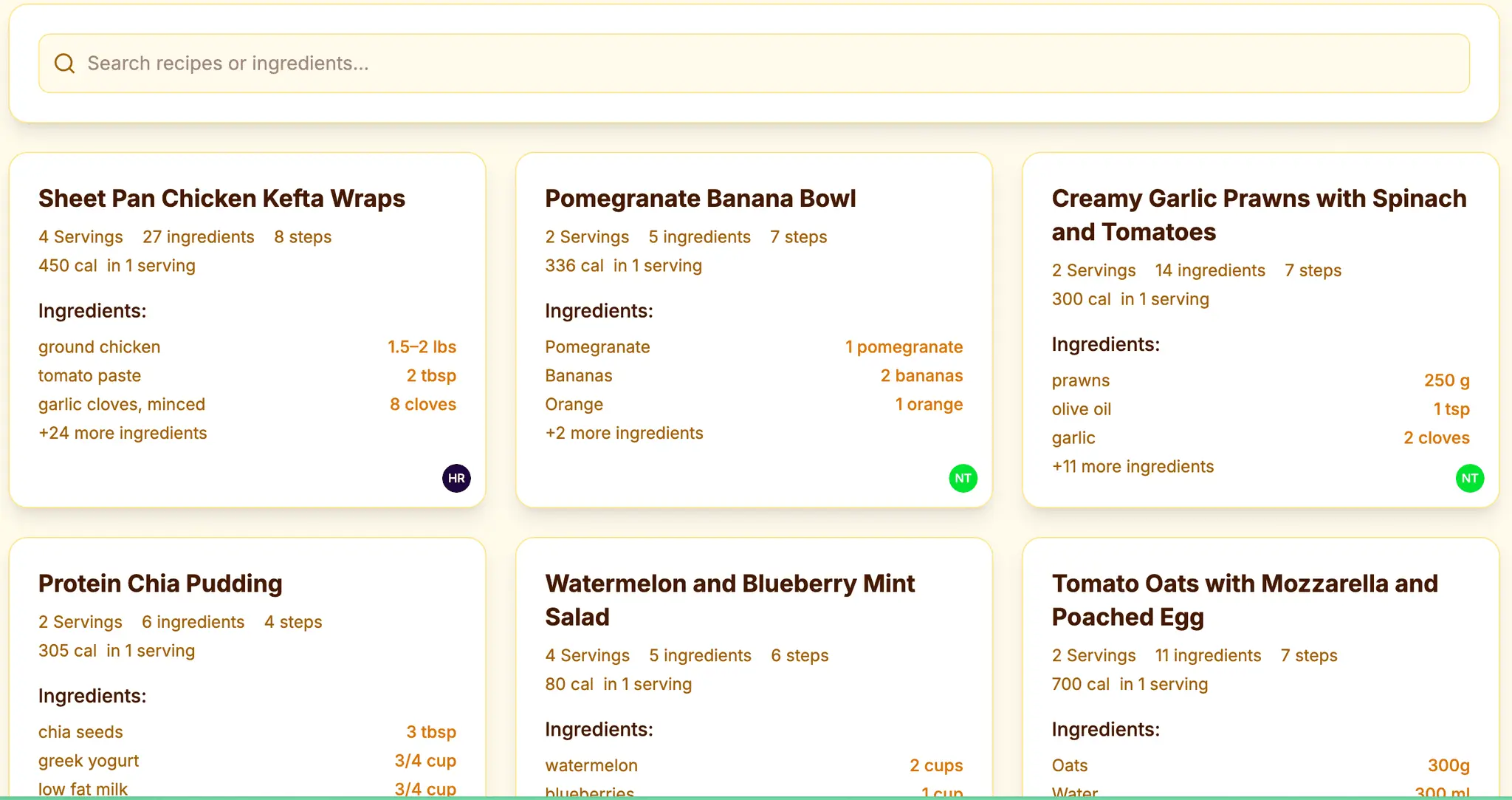 Screenshot 1 of Kitchendary - weekly meals planner