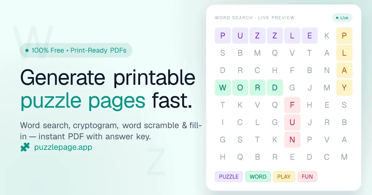 Screenshot 1 of PuzzlePage