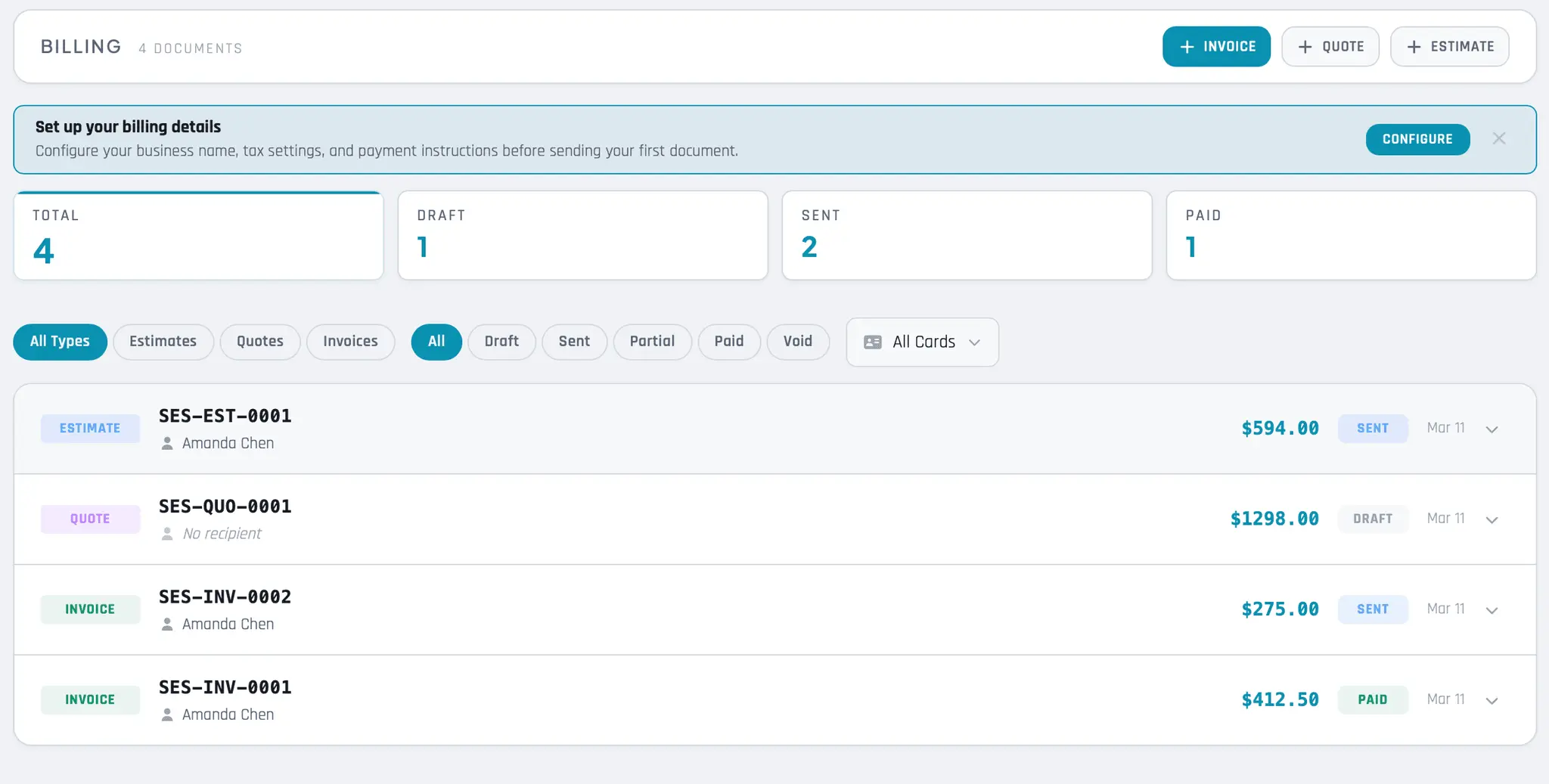 Screenshot 4 of CallCard