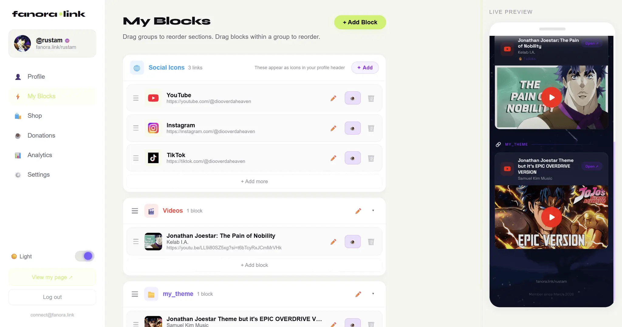 Screenshot 4 of Fanora.link