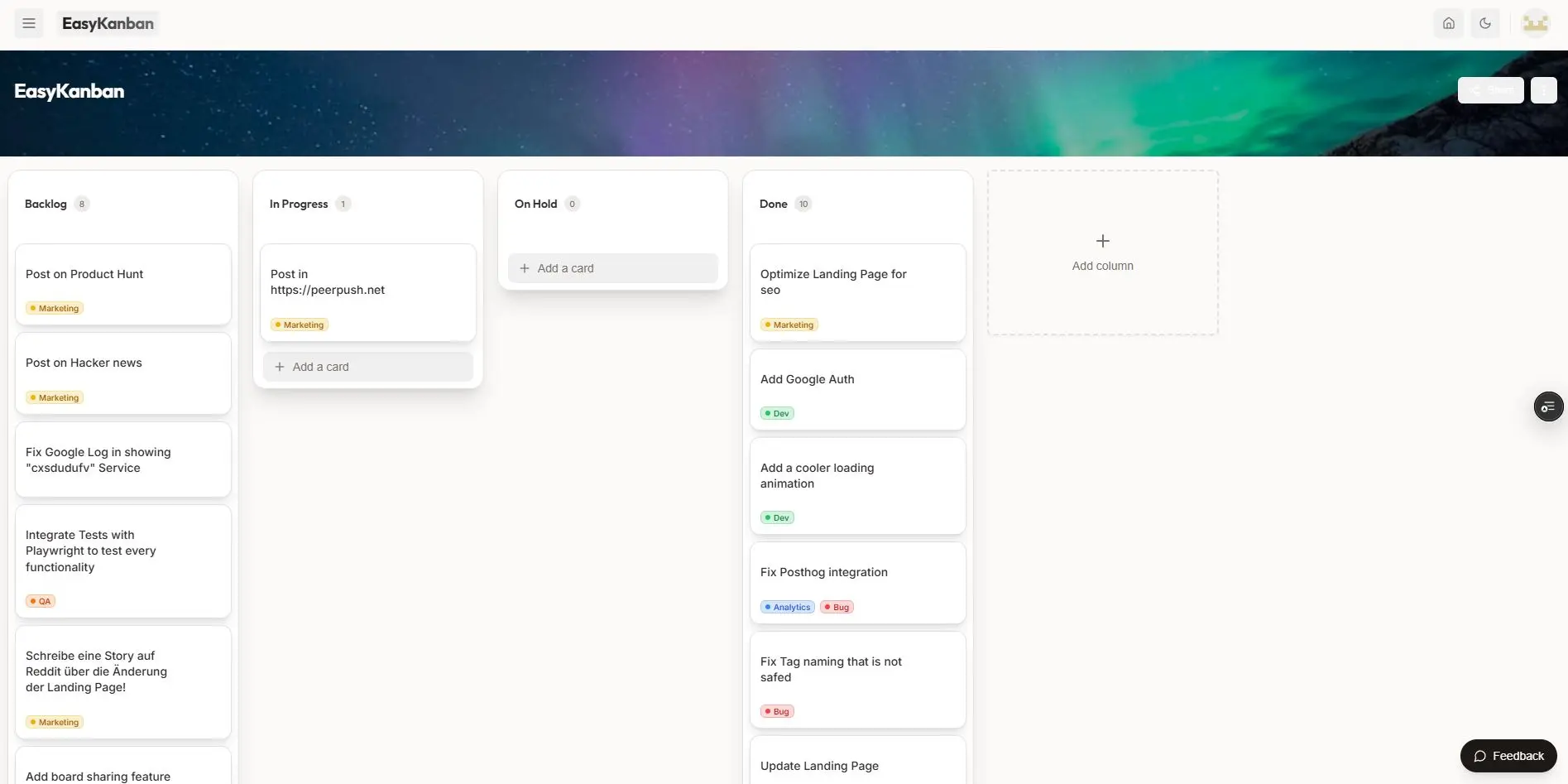 Screenshot 2 of EasyKanban