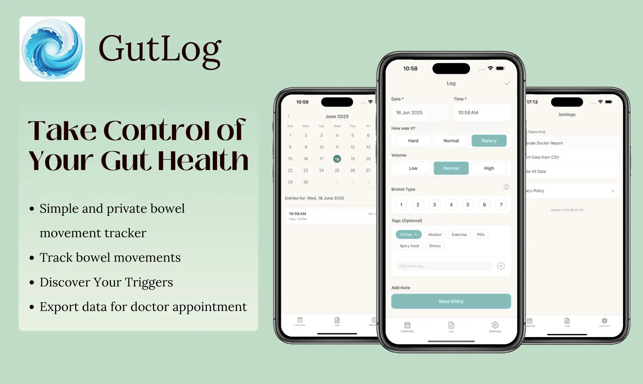 Screenshot 1 of GutLog