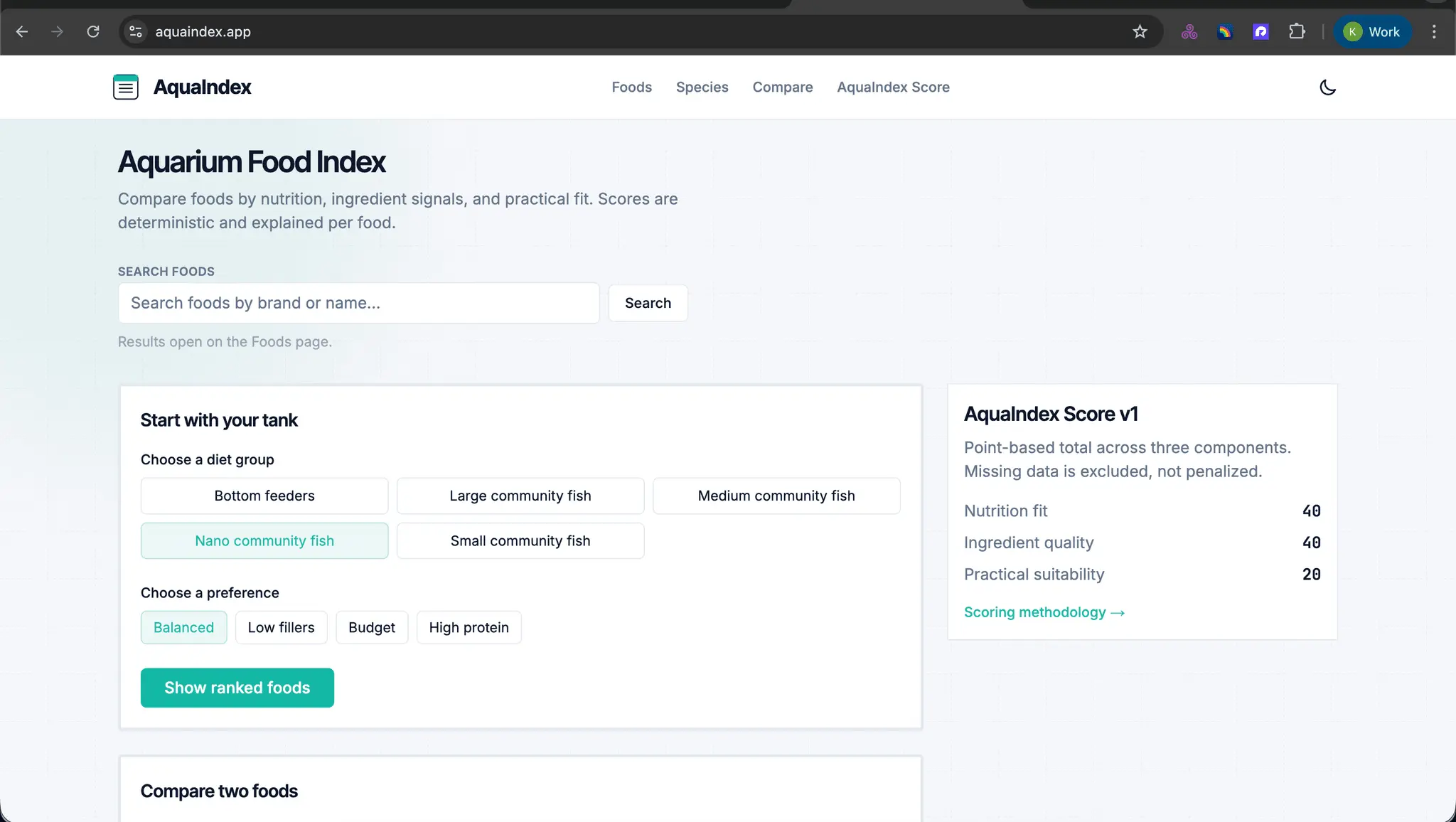 Screenshot 1 of AquaIndex