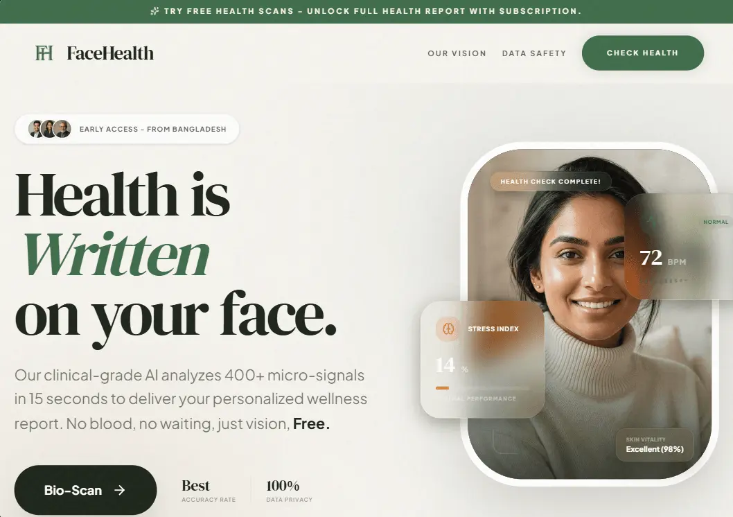 Screenshot 2 of FaceHealth