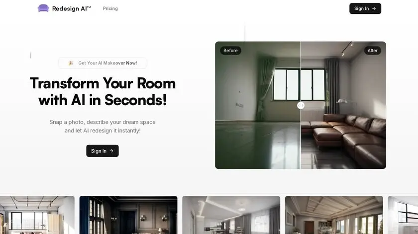 Screenshot 1 of Redesign AI