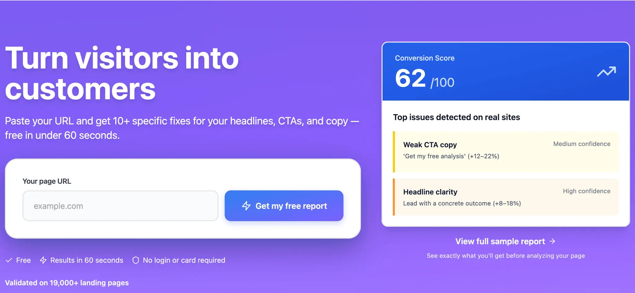 Screenshot 1 of Conviora - Free AI SEO & CRO review