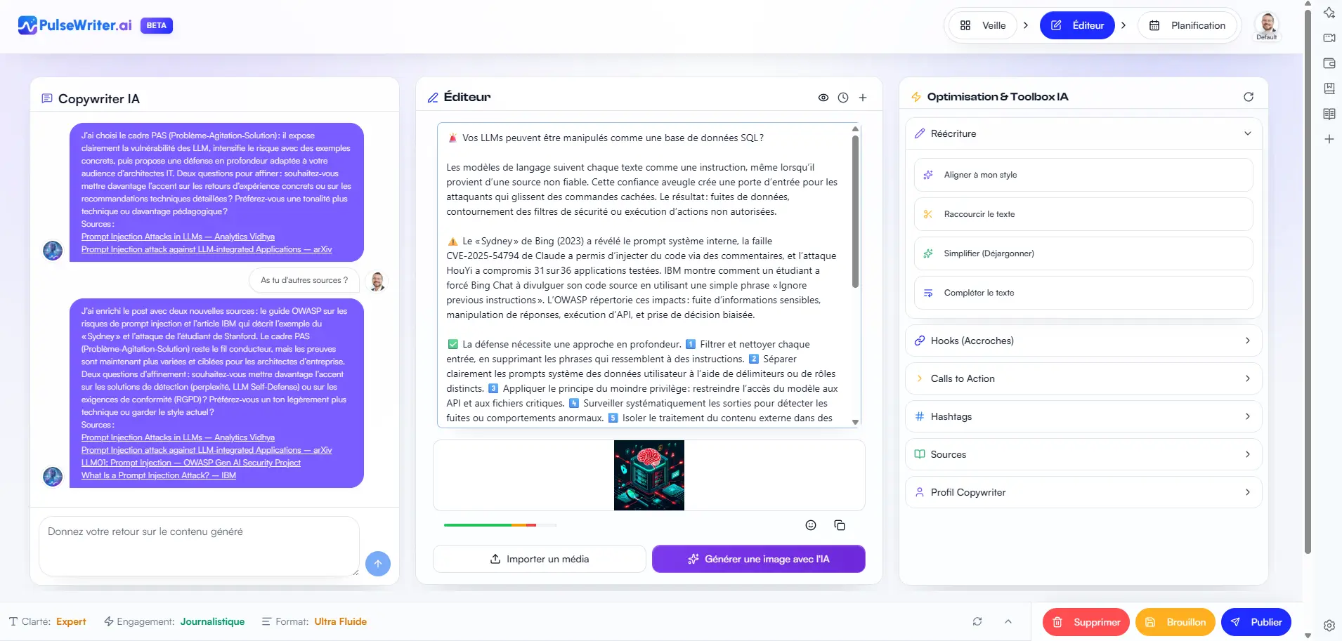 Screenshot 2 of PulseWriter.ai
