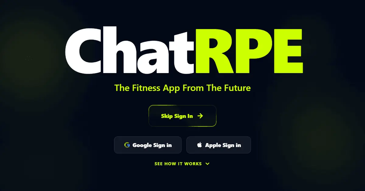 Screenshot 1 of ChatRPE