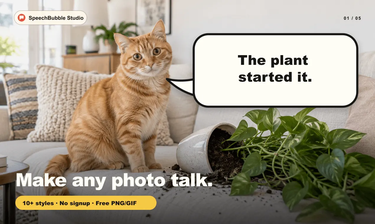 Screenshot 1 of Speech Bubble Maker