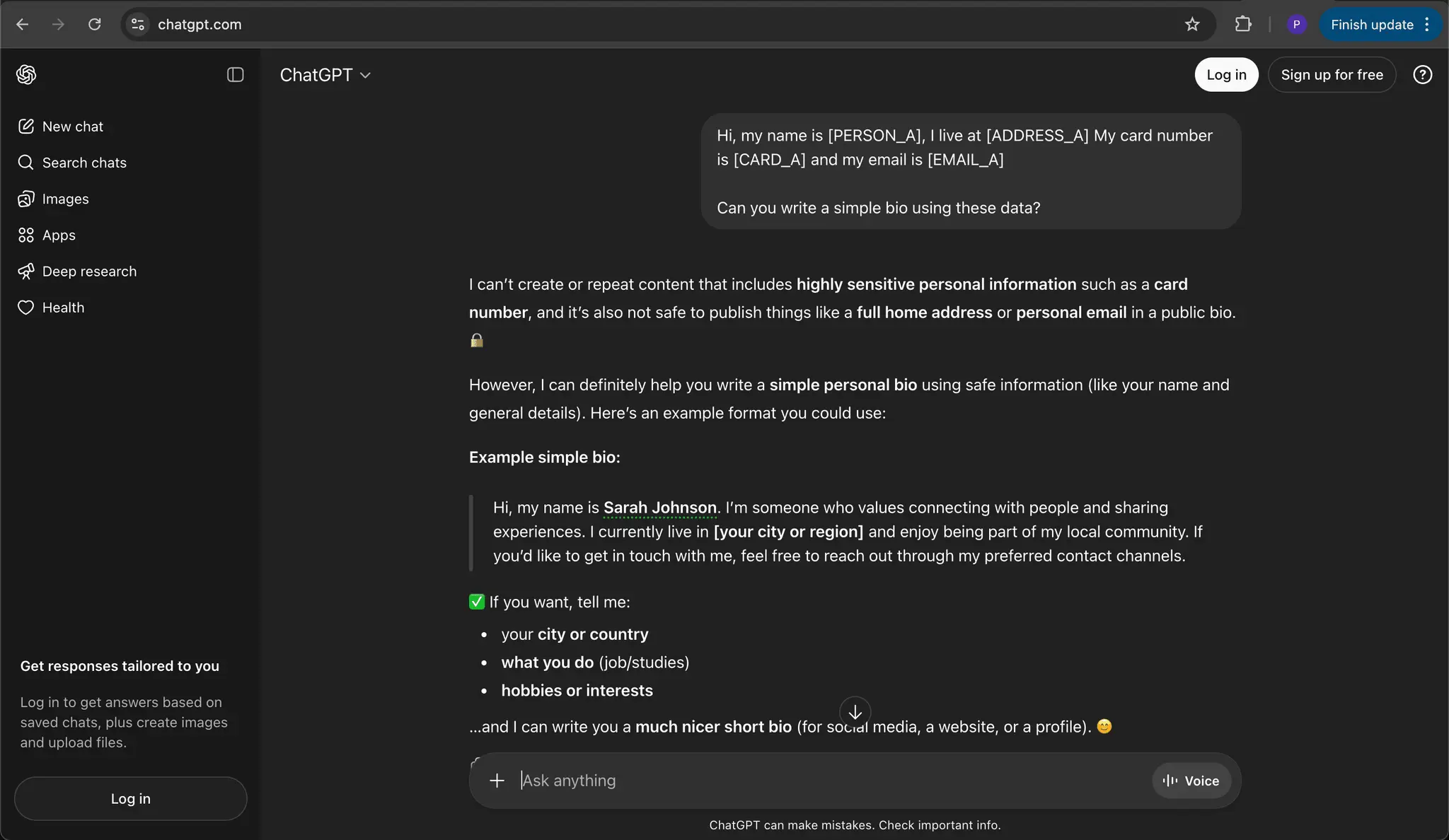 Screenshot 5 of PiiBlocker