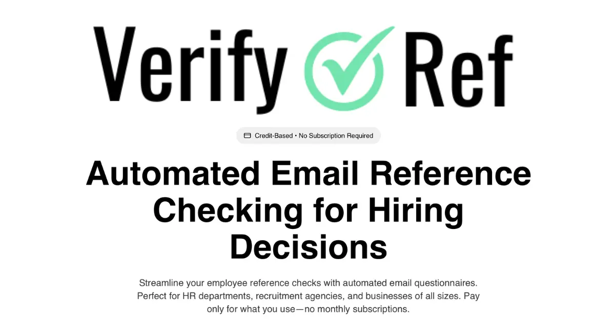 Screenshot 1 of Verify Ref