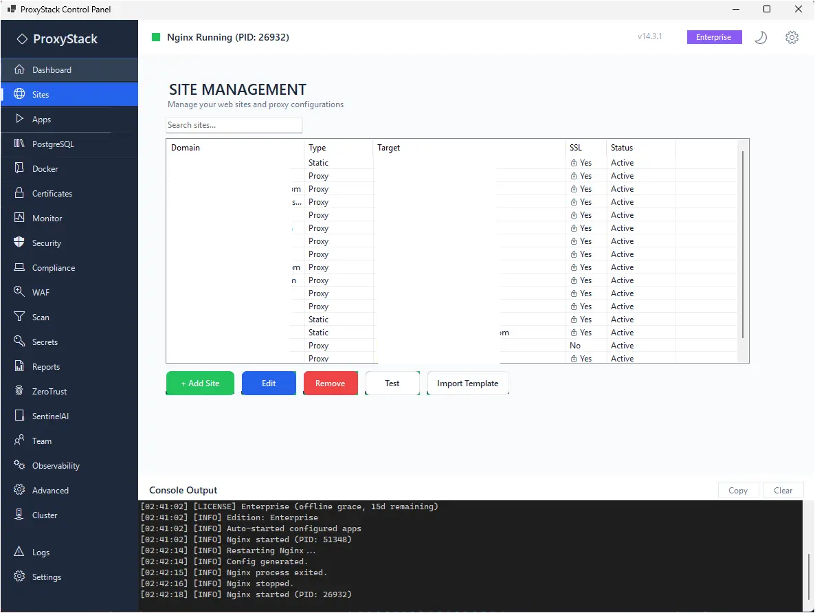 Screenshot 2 of ProxyStack + SentinelAI