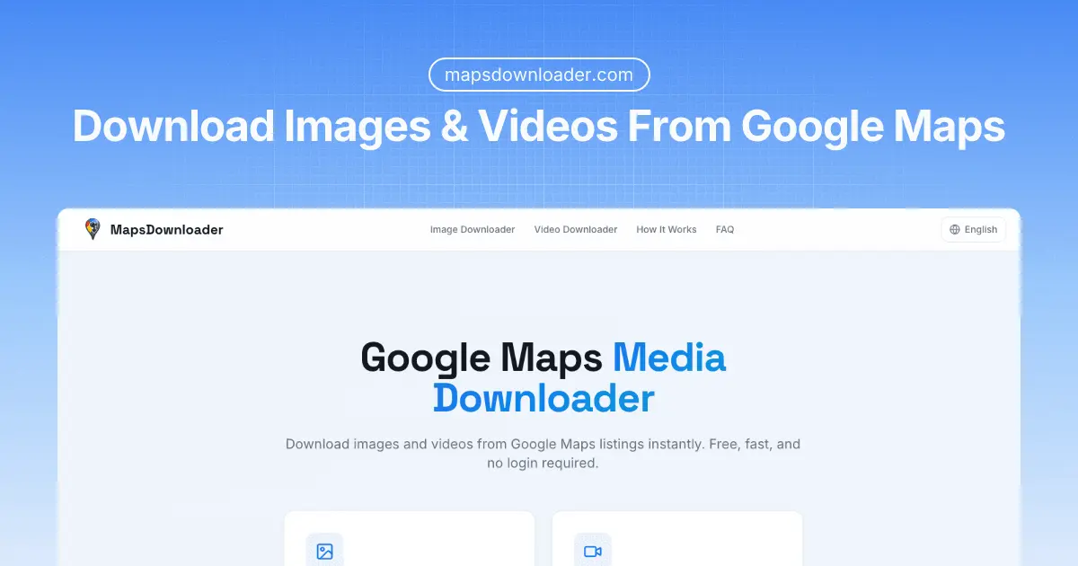 Screenshot 1 of Google Maps Image & Video Downloader