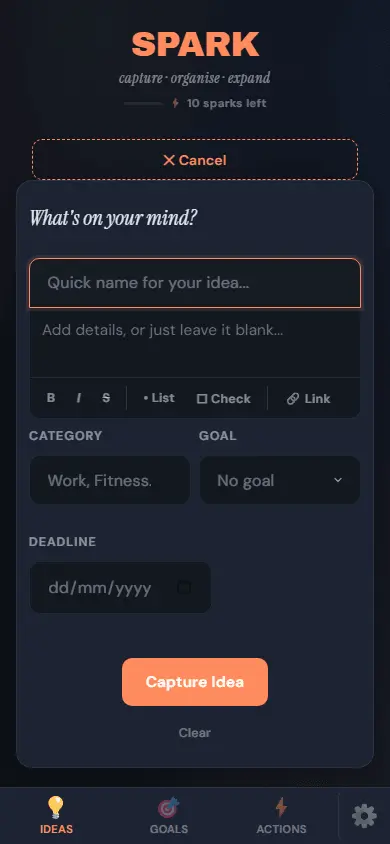 Screenshot 1 of Spark