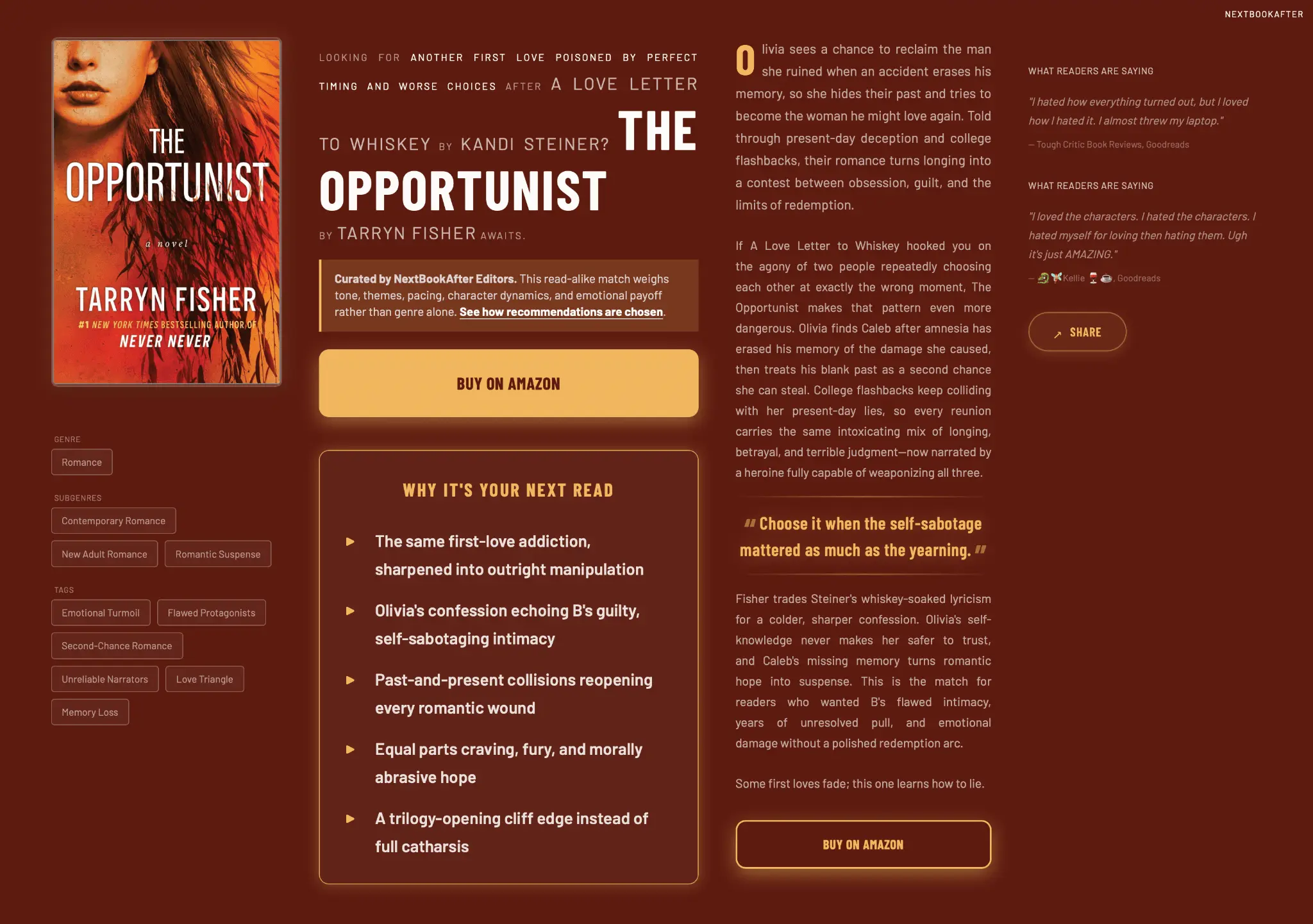 Screenshot 1 of NextBookAfter