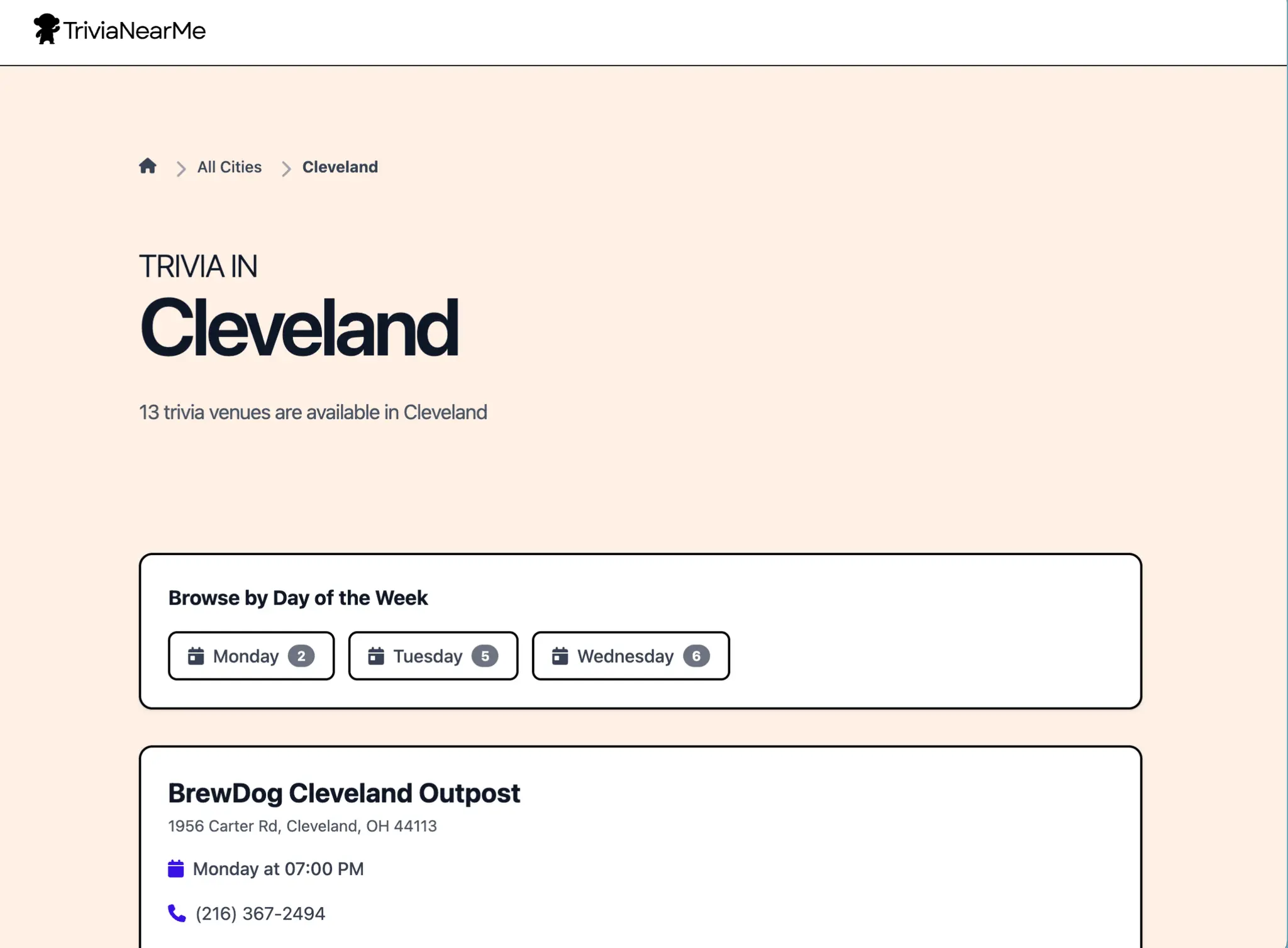 Screenshot 2 of TriviaNearMe